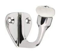 Ceramic Tipped Single Robe Hook - Polished Chrome - Wall/door Mountable - Decohooks