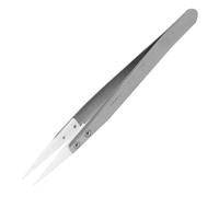 Ceramic Tipped Tweezers, Extra fine Pointed Tips, Stainless Steel Body. Made in Japan. ENGINEER ptz-51