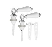 Ceramic Toilet Flush Handle,Universal Toilet Handle Replacement,Cistern Lever,for Bathroom Cistern Tank Lever