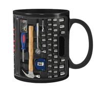 Ceramic Tool Box - 9.5 x 8 cm | Funny Tazźa for Dad Mechanic | Father's Day Gift Coffee Tea Hot Drinks | DIY Enthusiasts Ideal for the Home Office