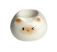 Ceramic Toothbrush Holder Cute Siamese Cat Electric Toothbrush Rack Storage Shelf Toothpaste Placement Home Bathroom Decoration(A1)