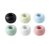 Ceramic Toothbrush Holder Stand Mini Couple Toothbrush Storage Round Frame for Bathroom 6 Pcs, toothbrush storage stand