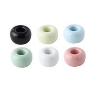 Ceramic Toothbrush Holder Stand Mini Couple Toothbrush Storage Round Frame Tooth Brush Organizer Toothbrush Storage Stand Toothbrush Round Frame Holder for Bathroom 6 Pcs.