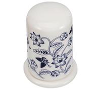 Ceramic Toothpick Holder with Blue Floral Pattern Design, Easy to Use and Clean, Creative Home Toothpick Jar Suitable for Kitchen and Dining Table Storage