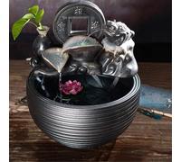 Ceramic Treasure Basin Fountain with Crackle Glaze Waterfall Design-shape1