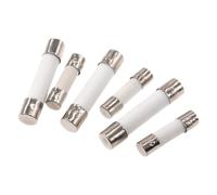 Ceramic Tube Fuses Ceramic Fast Blow Fuses 5x20mm 6x30mm 250V 0.1-30A 10 Pcs(6x30mm,30A)