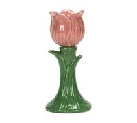 Ceramic Tulip Taper Candle Holder For Spring Table Decor