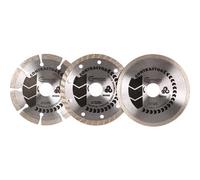 Ceramic & Turbo General Purpose Diamond Blade 115 x 22.23mm, 3 in a pack.