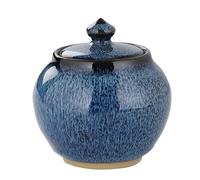 Ceramic urns, Ceramic Dog Ashes Keepsake - Fits a Small Amount of Cremated Remains Display Burial at Home or Office Decor(B)