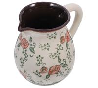 Ceramic Utensil Holder for Kitchen Counter, Vintage Rose Crock 17x15.5x10cm | Easy-clean Design, Spacious Organisation, Versatile Storage for Dining Tables and Everyday Serving Tools