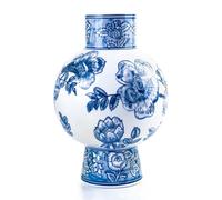 Ceramic Vase Blue and White Porcelain Chinese Handmade Decorative Vintage Flower Vase for Living Room, Home Decor, Office (Blue)
