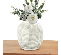 Ceramic Vase - Flower Vases | Modern Art Texture Vase | Decorative Ceramic Look Vases | Unique Floral Vaase For Home, Decor, Living Room, Centerpieces And Events