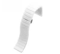 Ceramic Watch Strap 20mm 22mm 24mm Bracelet Quick Release Metal Watch Bands Universal Adjustable(White,20mm)
