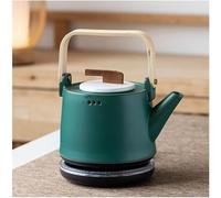 Ceramic Water Kettle, 800ml Fast Boil Traditional Tea Kettle for Home Kitchen, Creative Quiet Design, Light Green