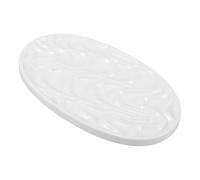Ceramic Watercolor Mixing Palette for Artists White Wave Tray