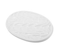 Ceramic Watercolor Paint Palette Tray for Artists, White