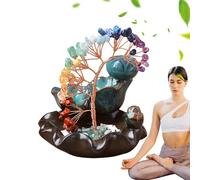 Ceramic Waterfall Tree - Backflow Incense Burner Decorations Meditation Aromatherapy Tool Desk Screen Relaxing | Reliable Zen Accessory for Home, The B
