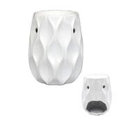 Ceramic Wave Wax Melt Warmer/oil Burner - White