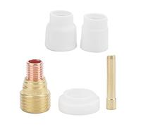Ceramic Welding Cup Set, Alumina Nozzle Kit for WP - 9 WP - 20 TIG Welding Gun, Includes 10# 12# Ceramic Cups, Chuck, Air Lens and Spacer for Argon Arc Welding