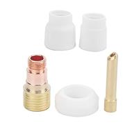 Ceramic Welding Cup Set White 10 12 Nozzle Professional High Temperature Resistant Argon Arc Welding Kit for WP17 WP18 WP26 Welding Guns with Chuck Air Lens Spacer