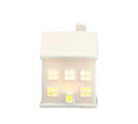 Ceramic White Christmas Village Houses Light Up LED Lighted House For Winter Holiday Figurines Decor tree christmas Night tree decorations Xmas House houses christmas houses ceramic Porcelain