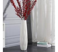 Ceramic White Floor Vase 28 Inches Tall,Modern Large Flower Tall Vases for Office, Home,Farmhouse,Living Room Décor,Simple Origami Design Fall Decorative Porcelain Flower Arrangement Vase Best Gift