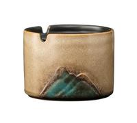 Ceramic with Lid - Windproof Creative Mountain Glaze Cigarette Ash