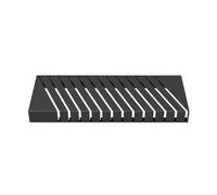 Ceramic Wood Floor Sample Display Rack, Vertical Tile Holder for 13 Samples, Oblique Insertion Design, Sturdy Plate Storage for Tiles and Plates