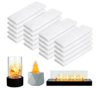 Ceramic wool sponge 20pcs Table Top Firepit Sponge Cotton Core for Bioethanol Fireplaces Ceramic Wool Fiber Insulation for Tabletop Fire Pit to Extend Burning Time