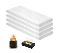 Ceramic Wool Sponge 4pcs, 30 x 10 x 2.5cm Ceramic Wool for Bioethanol Fire Bioethanol Burner Wools Bioethanols Fireplace Firebox Safety Extend