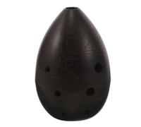 Ceramic Xun Ocarina F Key 8 Hole Folk Wind Instrument | Pottery Build, Phoenix Glaze Finish, Compact Form, Carrying Bag Included, for Daily Practice and Meditation