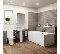 Ceramica Arles Bathroom Suite with Double Ended Bath - 1700mm