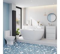 Ceramica Arles Bathroom Suite with Freestanding Bath & Vanity Unit - 1500mm
