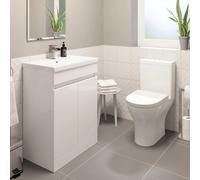 Ceramica Arles Close Coupled Toilet & Centro Vanity Unit with Basin - 600mm