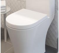 Ceramica Arles Soft Close D Shape White Toilet Seat
