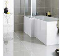 Ceramica L Shaped Shower Bath Side Panel - MDF 1700mm