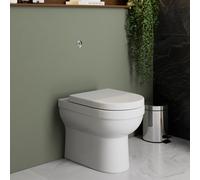 Ceramica Milan II Back to Wall Rimless Toilet with Concealed Cistern and Soft Close Seat