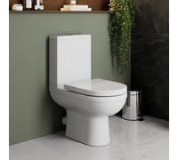 Ceramica Milan II Close Coupled Rimless Toilet and Soft Close Seat