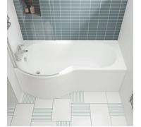 Ceramica P Shaped Shower Bath Side Panel