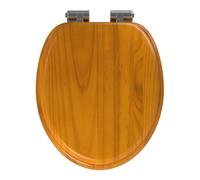 Ceramica Round Soft Close Toilet Seat Pine Effect