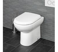 Ceramica Saturn Soft Close D-Shape Toilet Seat - Top Fix White