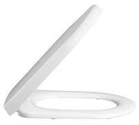 Nuie Luxury D Shaped Toilet Seat - White, White