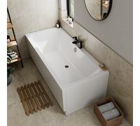 Ceramica Square Double Ended Bath with Side & End Panel - 1700 x 700mm