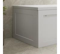 Ceramica White Storage Bath Panel 660mm - End MDF