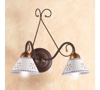 Ceramiche 2-bulb LIBERTY wall light