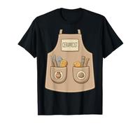 Ceramicist Funny Pottery Sculptor Halloween Costume Apron T-Shirt