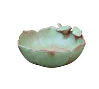 Ceramics Bird Bath - Large Bird Feeder Stand Garden Decoration - Ceramics Hummingbird Bird Bath Hydroponic Planting Station | Indoor Outdoor Garden Patio Balcony Windowsill Terrace
