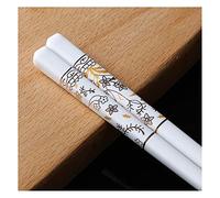 Ceramics Chopsticks,Colour Enamel - Reusable Classic Gift Sets,High End Practical Non Slip for Adults X