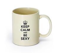 Ceramics Coffee Mugs Tea Coffee Mug Cups Quote Sex Appeal Girl Woman （11oz/320ml） Perfect for Kitchens, Restaurants & Cafes, Great Gift Idea Light Yellow