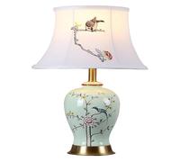 Ceramics Desk Lamp Bedroom Bedside Chinese Style Glazed Ceramic Table,Luxury